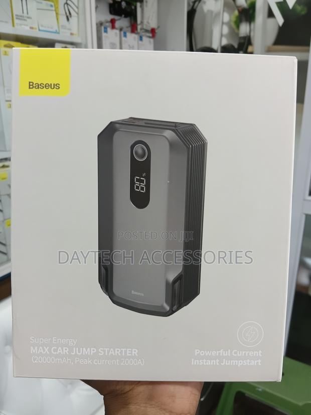 Baseus Super Energy Max Car Jump Starter With A 20000mah Capacity.