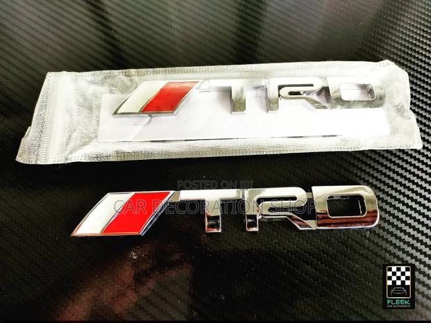3d Metallic Toyota Racing Development (Trd) Customized Emblem