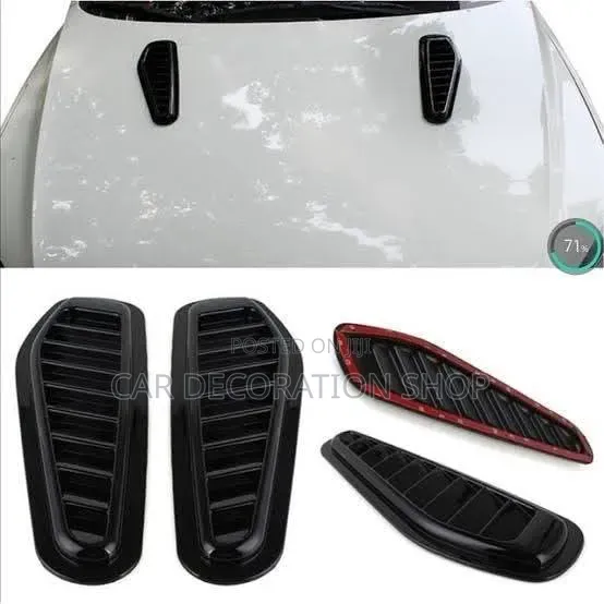 Universal Decorative Hood Vent for Aesthetic, Enhancement,Sporty Look
