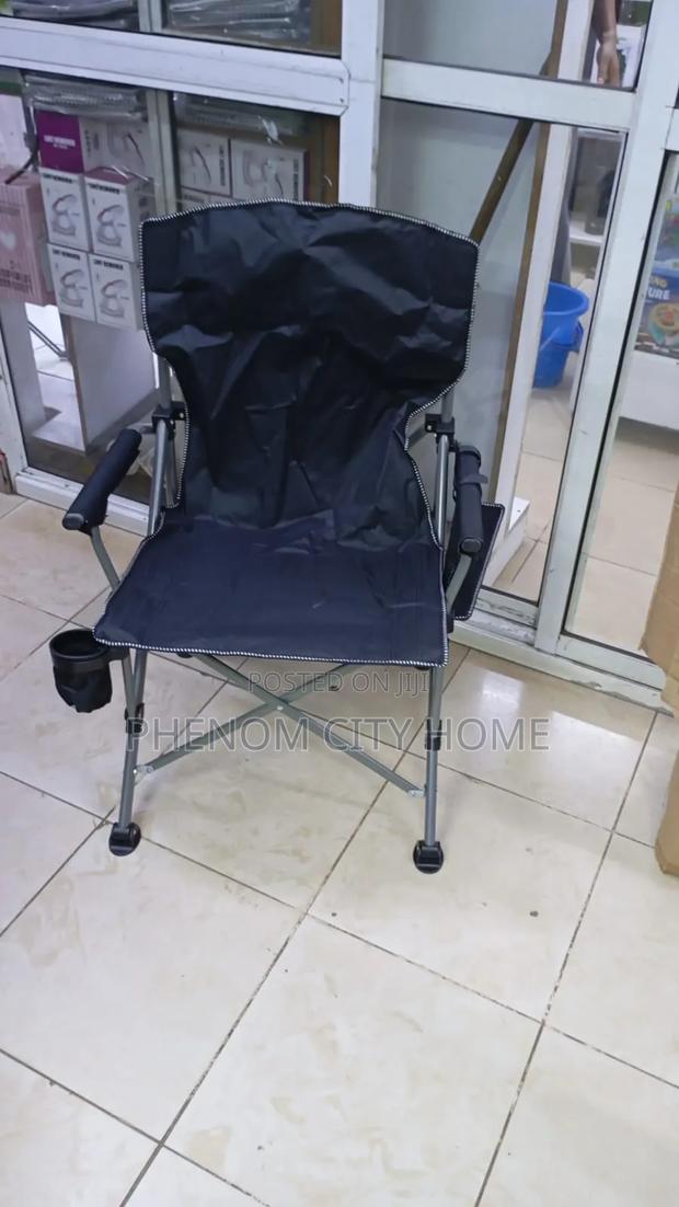 Black Heavy Duty Camping Chair
