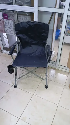 Black Heavy Duty Camping Chair