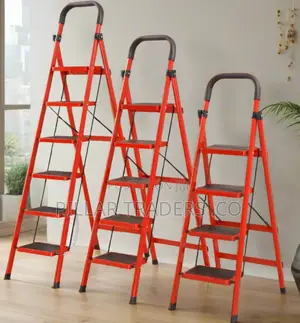 Foldable Steel Step Ladder – Multi-Step Household Ladder