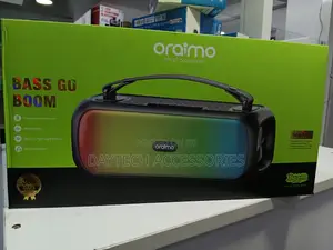 Oraimo Bass Go Boom Portable Bluetooth Speaker With RGB Lighting.