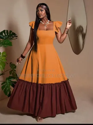 Ladies Maxi Multi Colour Bare Back Dresses