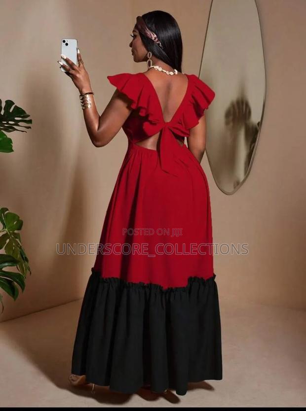 Ladies Maxi Multi Colour Bare Back Dresses - thumbnail 5