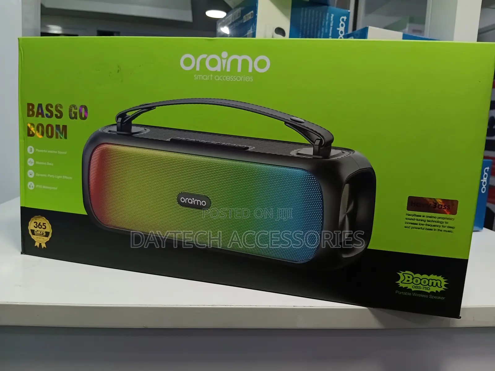Oraimo Boom Obs-75d Portable Wireless Speaker | Heavy Bass Party Sound