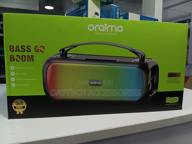 Oraimo Obs-75d Portable Bluetooth Speaker - 30w, 3600mah, Black - thumbnail 3