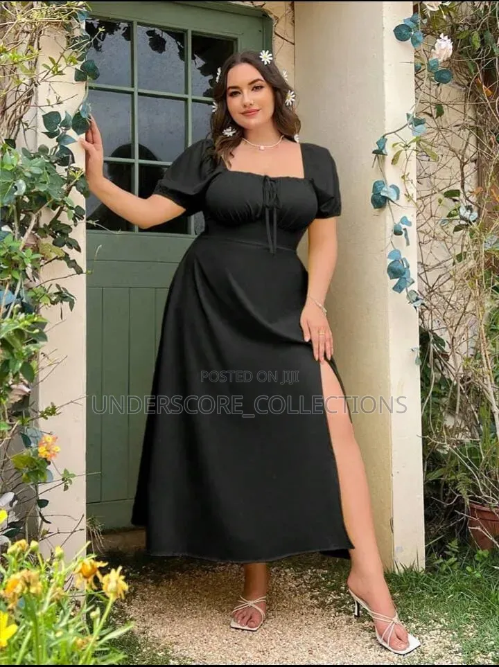 Ladies High Slit Maxi Dresses
