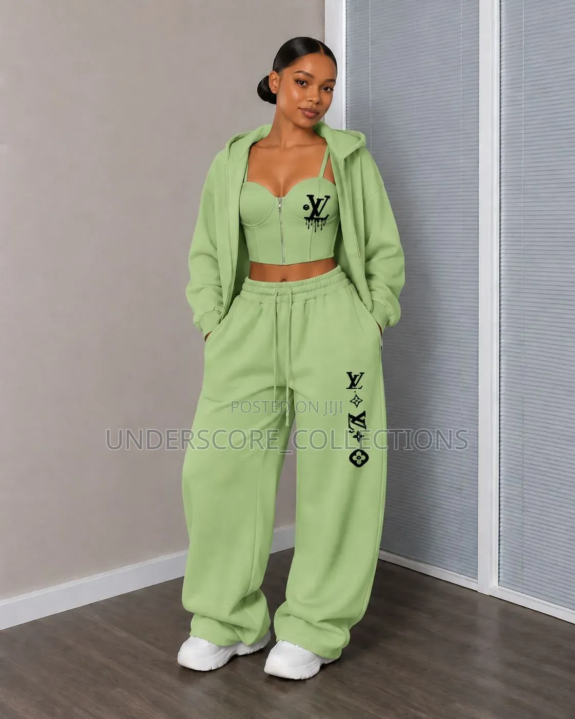 Genz's Three in One Top Quality Tracksuit Needs Only Shoe and Hat