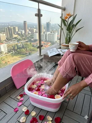 Foot Spa Bath Massager Electric Foldable Home Heated Spas Soft Feet