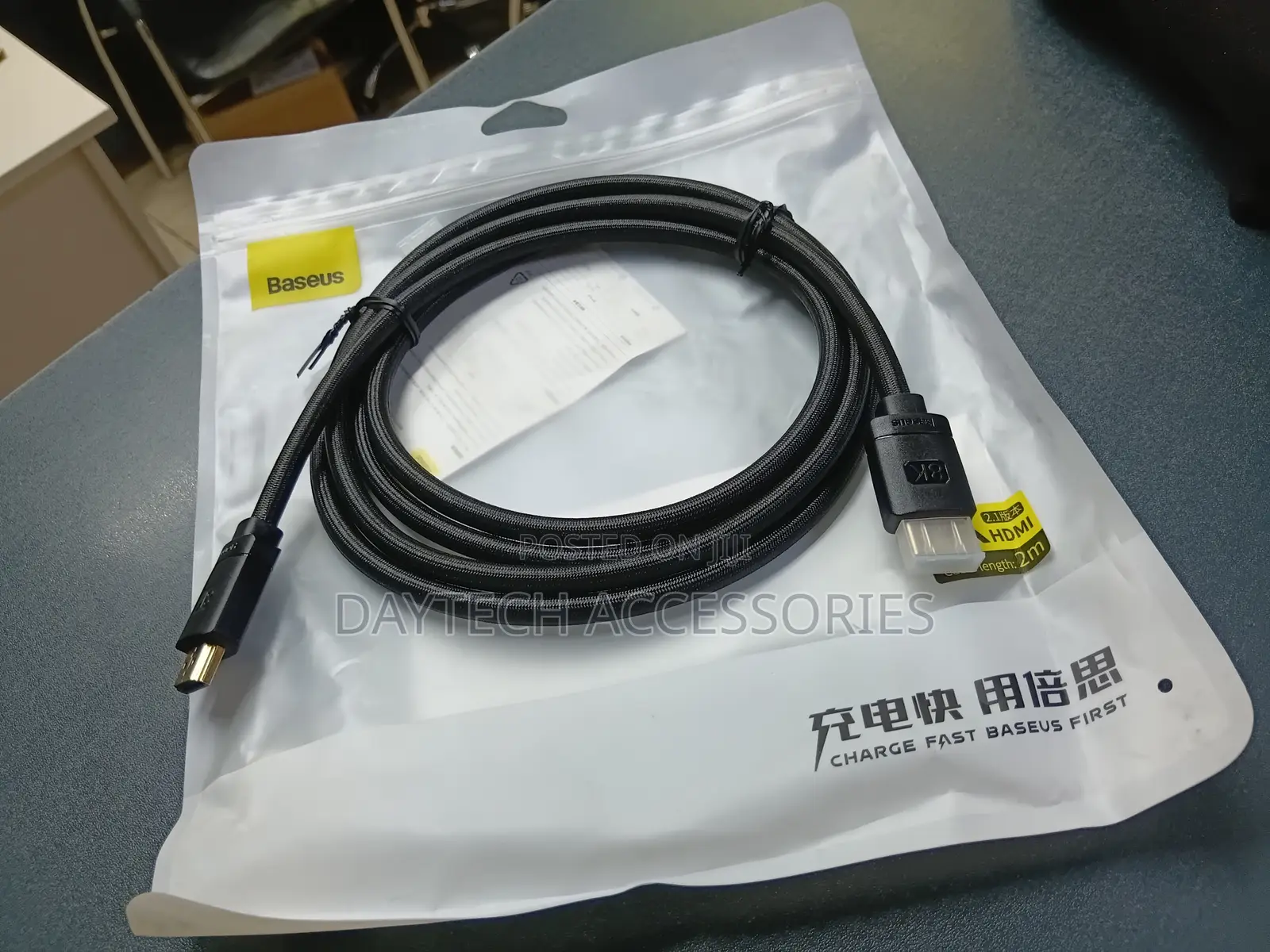 This Is a Baseus Braided Hdmi Cable 2m