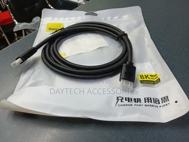 This Is a Baseus Braided Hdmi Cable Designed for Video Resolution.
