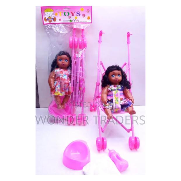 .Doll Plus a Stroller 28cm Doll 45cm Stroller - main view