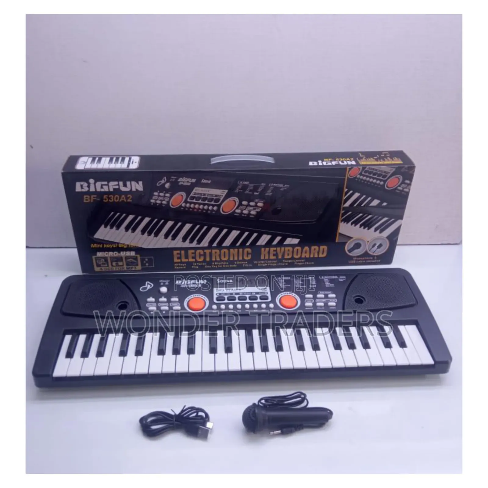 49 Keys Piano With Microphone and Charging Cable