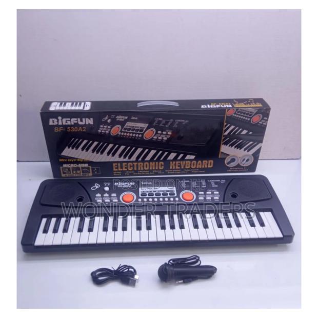 49 Keys Piano With Microphone and Charging Cable