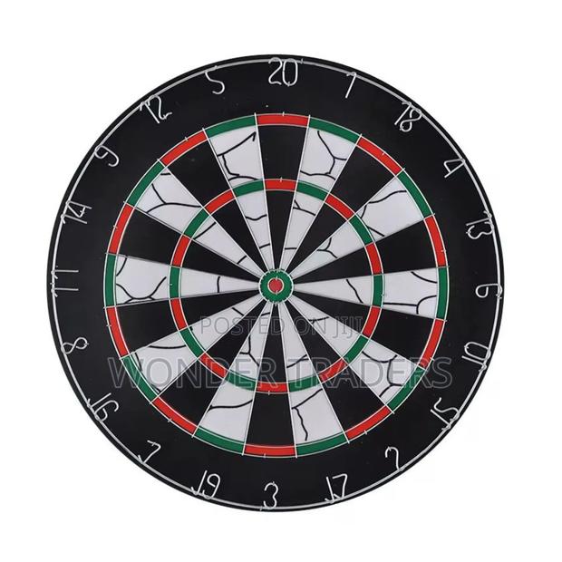 18 Inches Double Sided Flocked Iron Numbers Dart Board