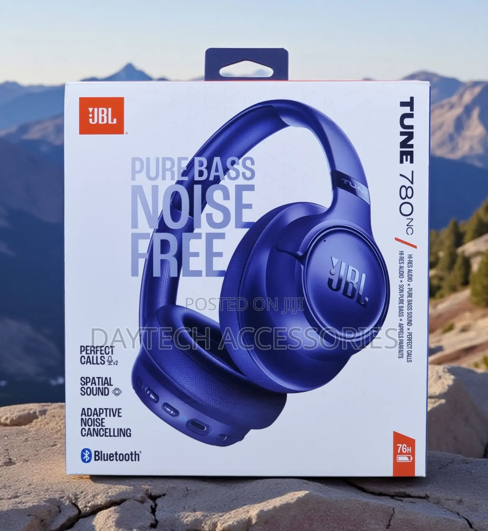 These Are JBL Tune 780nc Wireless Noise-Cancelling Headphones in Blue.