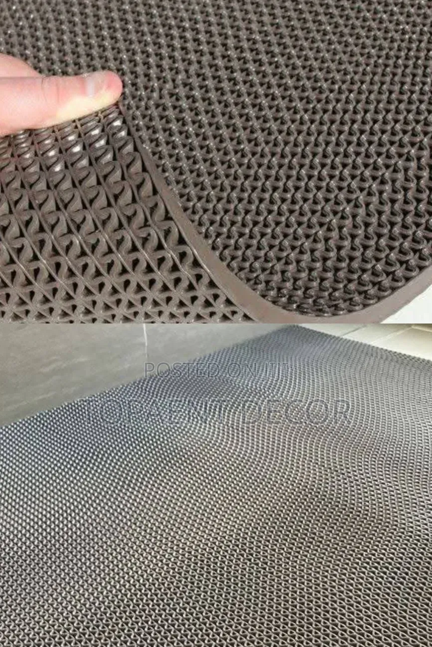 Floor Upgrade With Grey Perforated PVC Antislip Mats