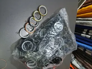 Plastic Coated Metallic Drapery Round Curtain Rings