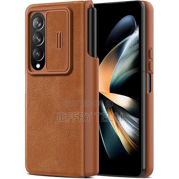 Qin Pro Leather Case Z Fold 4 Slide Camera Protection