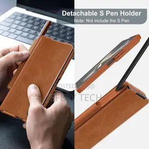 Qin Pro Leather Case Z Fold 4 Slide Camera Protection