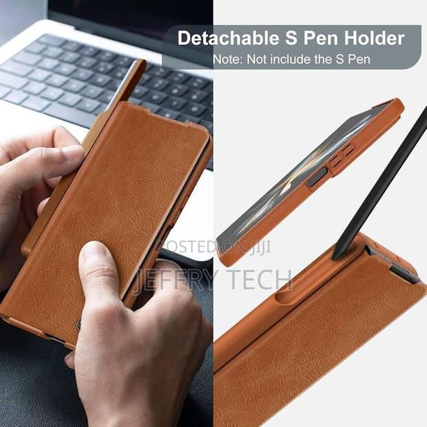 Qin Pro Leather Case Z Fold 4 Slide Camera Protection - thumbnail 3