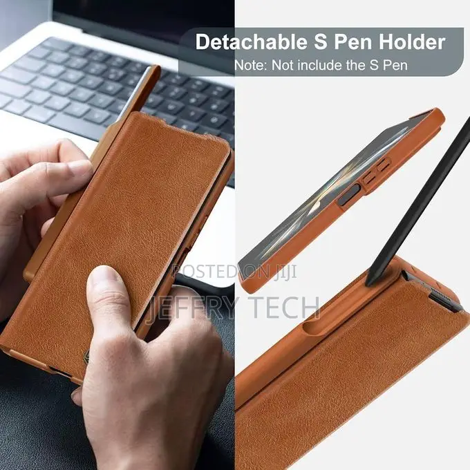 Qin Pro Leather Case Z Fold 4 Slide Camera Protection