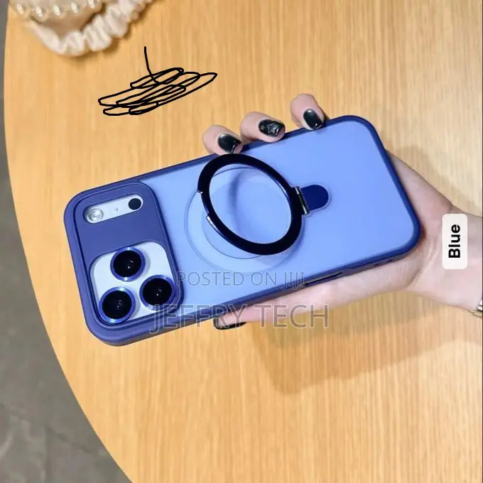 Case for iPhone 17promax Frost Ring Magsafe With Camera Lens Protector