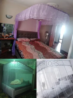 5x6 Ready Made 2 Stand Bed Mosquito Nets With Rails