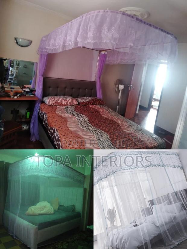 5x6 Ready Made 2 Stand Bed Mosquito Nets With Rails