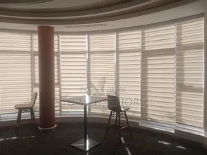 C-Shaped Horizontal Zebra Roller Window Blinds Supply and Installation