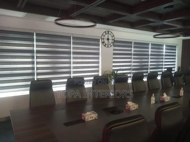 Zebra Roller Window Blinds for Executive Boardroom Office - main view