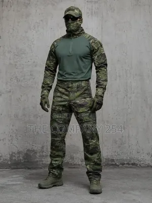 Casual Camouflage Plain 2 Piece G2 Chinese Collar Hiking Uniform