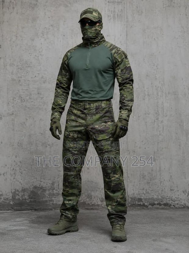 Casual Camouflage Plain 2 Piece G2 Chinese Collar Hiking Uniform - thumbnail 4