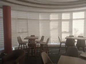 Privacy Curved Design Horizontal Zebra Roller Window Blinds