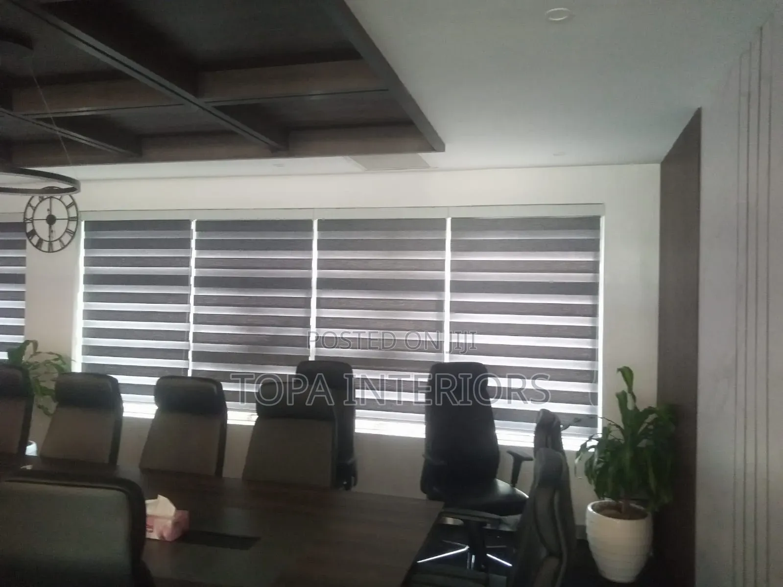 Privacy Window Blinds for Boardroom Office Light Management