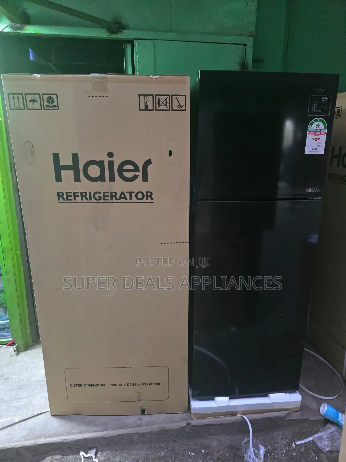 Haier 333l Double Door No-Frost Fridge Refrigerator