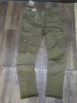 Quality Casual Khaki Side Pocket Men Plain Cargo Pant Trousers