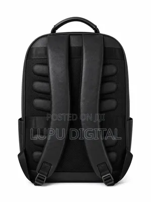 Professional Sleek Leather Business Backpack