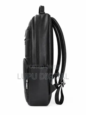 Professional Sleek Leather Business Backpack