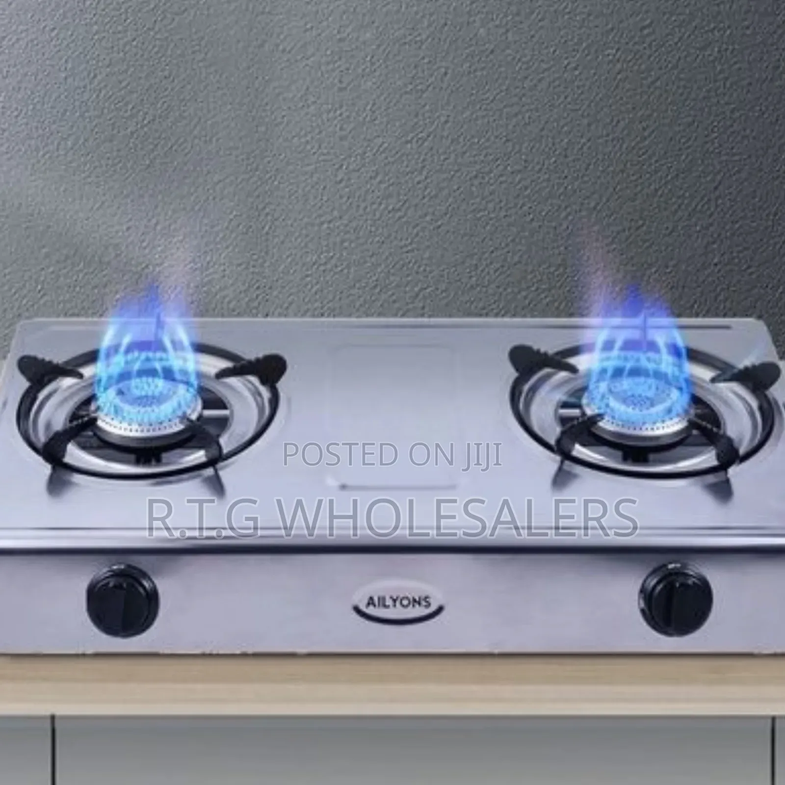 Ailyons Double Burner Metallic Table Top Stove