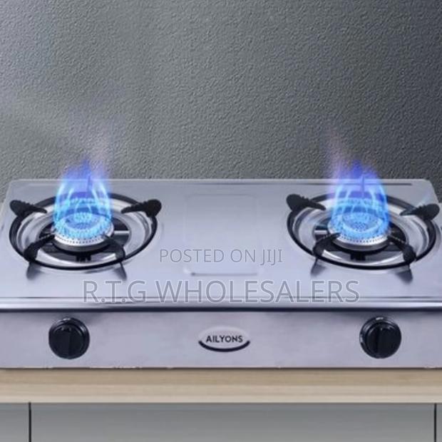 Ailyons Double Burner Metallic Table Top Stove