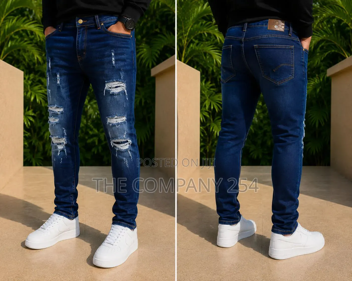 Casual Denim Rugged Quality Straight Fit Jeans Trousers