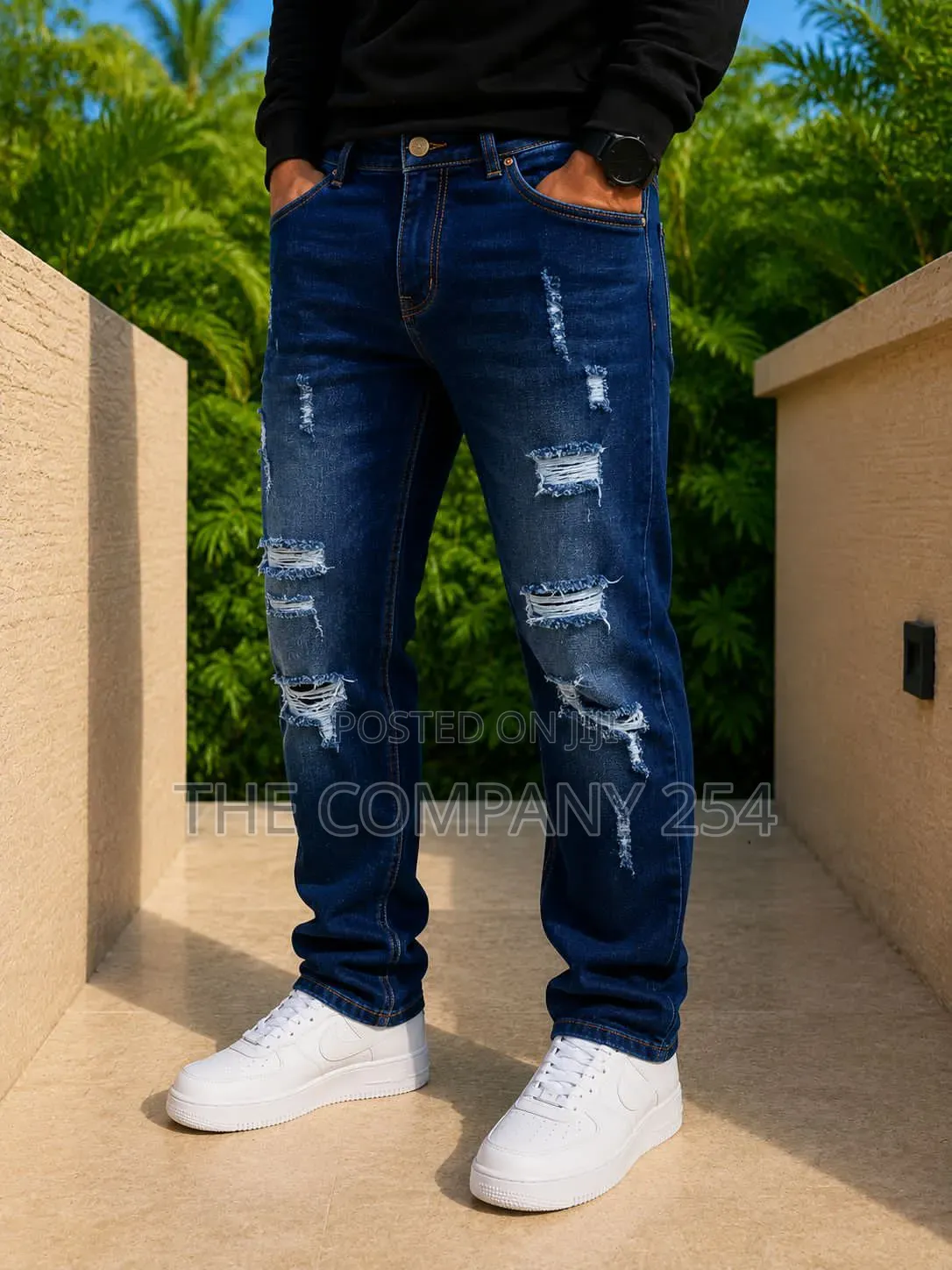 Casual Denim Rugged Quality Straight Fit Jeans Trousers