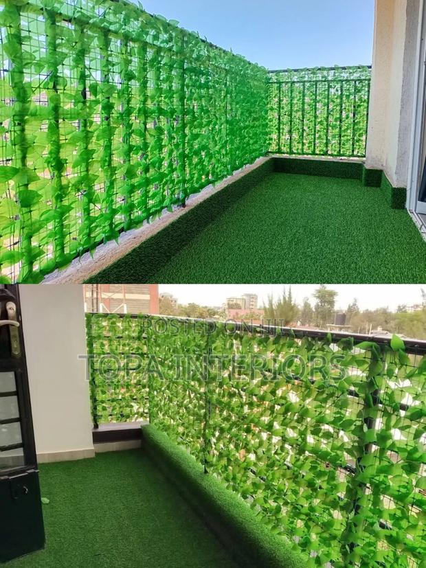 Light Green Balcony Dust Trap Artificial Privacy Fence