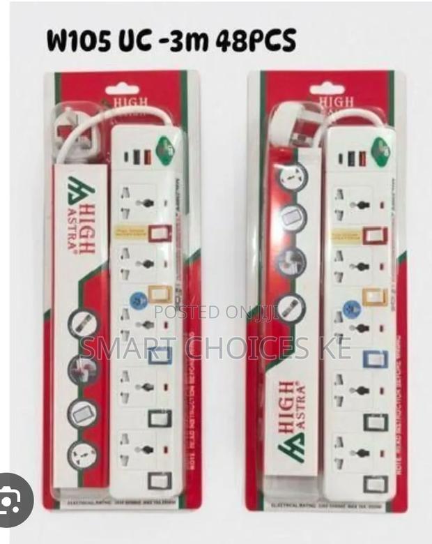 W104 Usb 5way Extension With Surge Protector