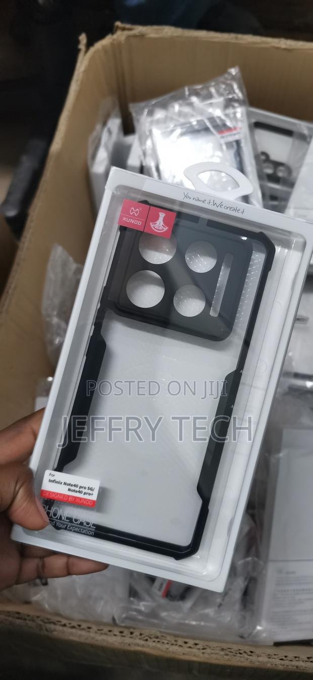 Shockproof Phone Case for the Infinix Note 40 Pro 5g/Pro+ in Black. - thumbnail 2