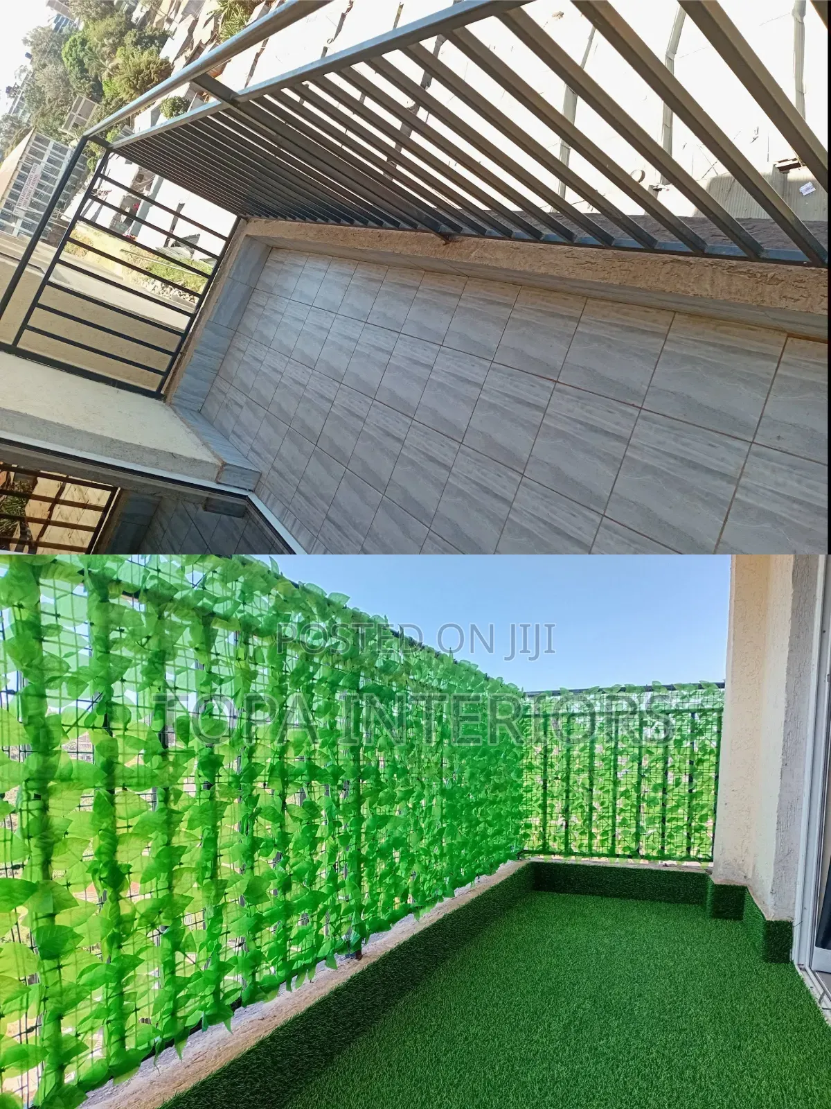1mx3m Ivy Privacy Screen Faux Hedge Roll Green Leafy Artificial Fence