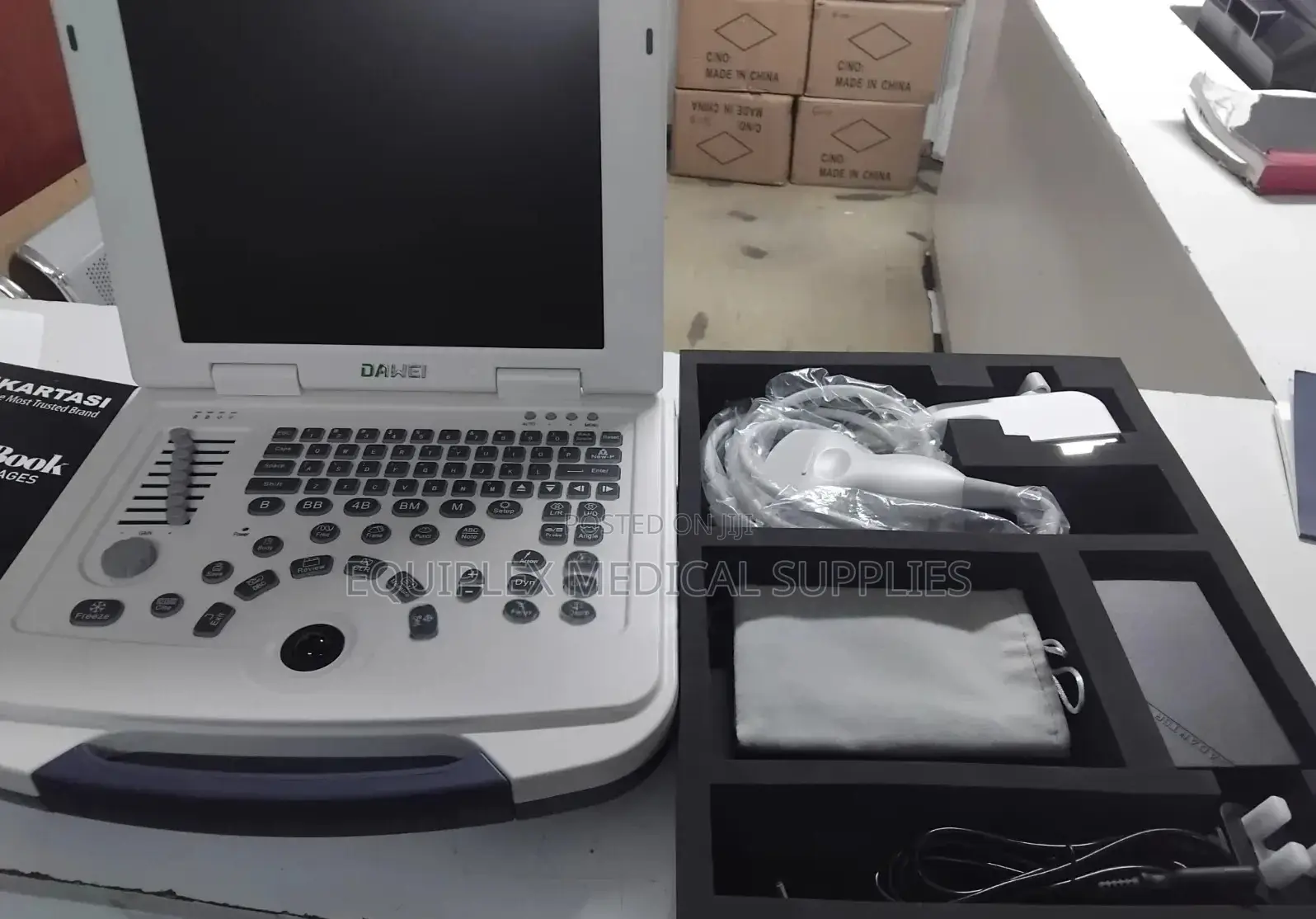 Dawei Black and White Ultrasound Machine With Linear and Convex Probe