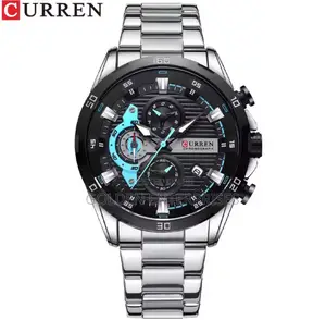 Black Silver Curren Gents Watch #8402